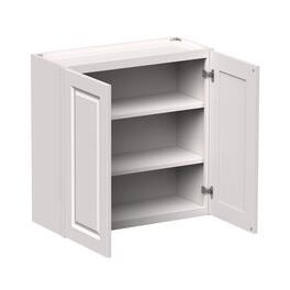 Boyel Living - 30-in W x 30-in H x 12-in D Shaker RTA Kitchen Wall Cabinet with Soft-Close Doors - Glacier White