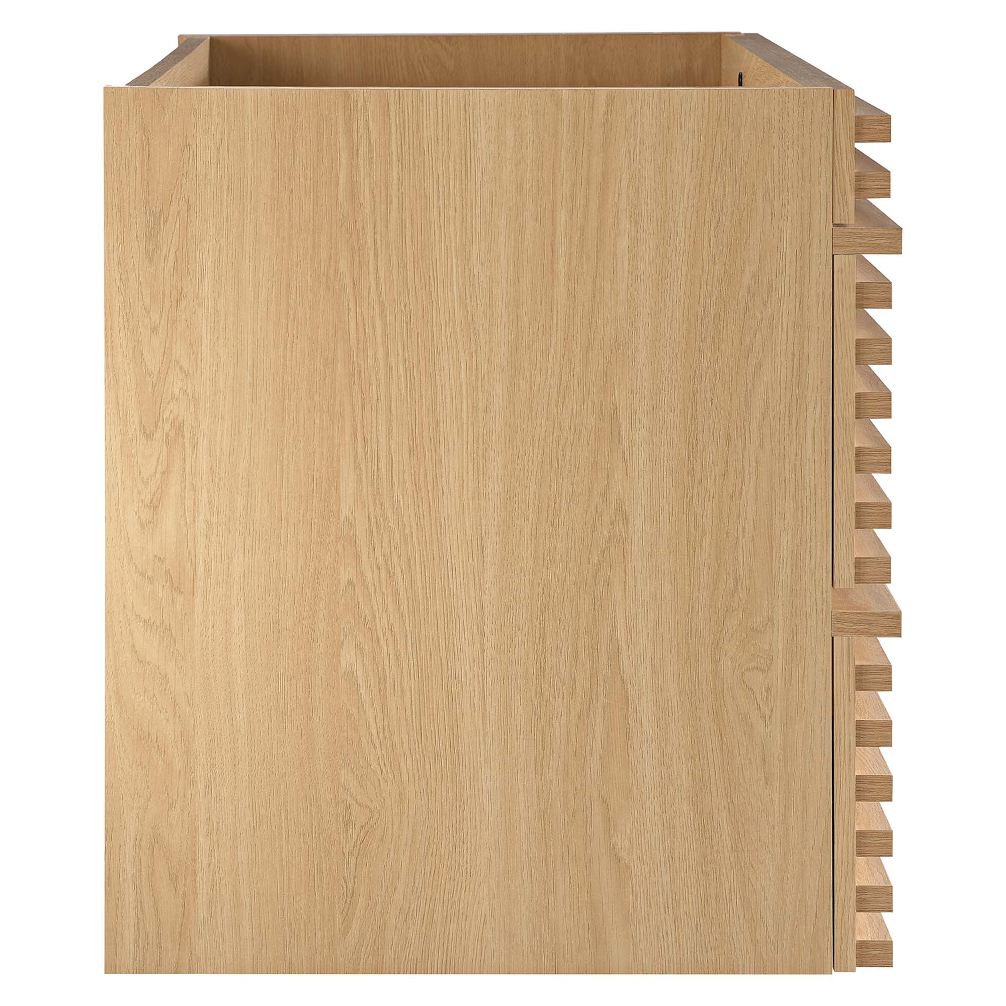 Alt View 1. Modway - Render Wall-Mount Bathroom Cabinet Basin Not Included by Modway - Oak.