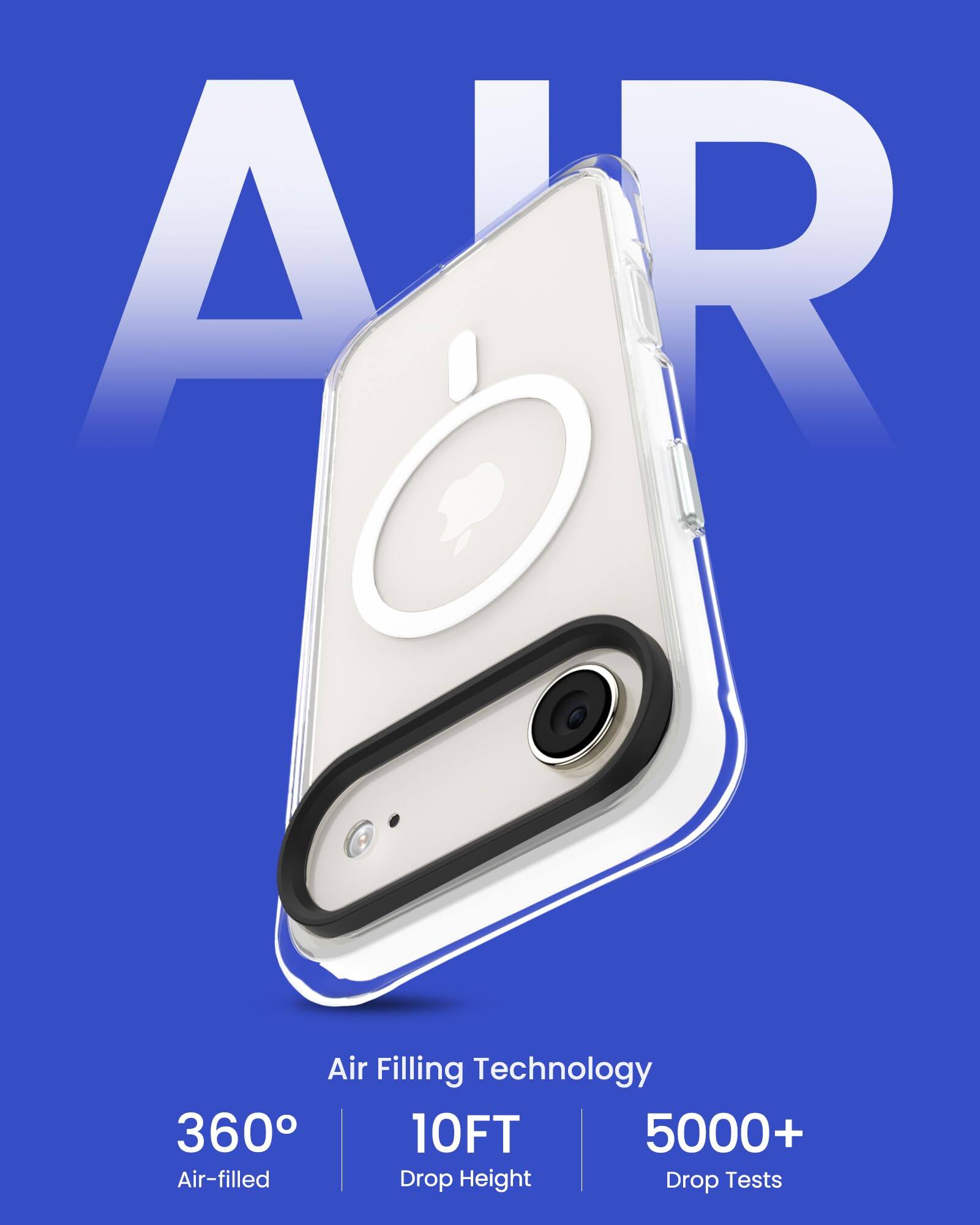 Air Filling Technology  
360° Air-filled  
10FT Drop Height  
5000+ Drop Tests