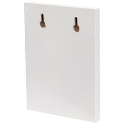 Angle. BreeBe - American As Apple Pie Wooden Block Sign - Red, White, Blue.