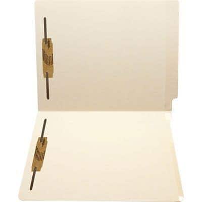 Medical Arts Press - Recycled Heavy Duty Reinforced End Tab File Folder, 1/3-Cut Tab, Letter Size, 50/Box - Manila
