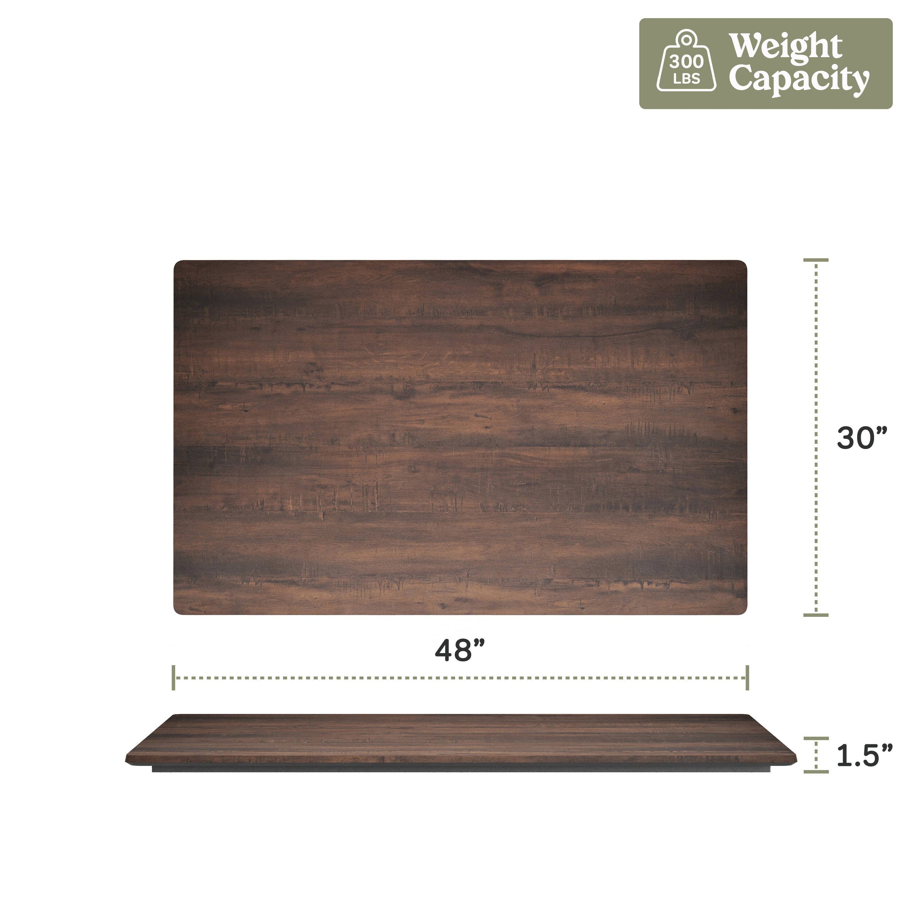 300 Weight LBS Capacity  
30"  
48"  
1.5"