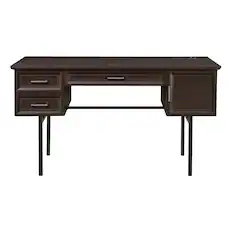 Front. OSP Home Furnishings - Jefferson Executive Desk With Power - Espresso.