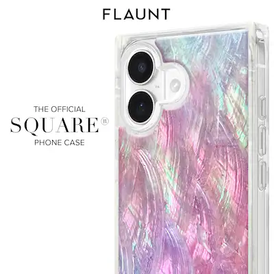 FLAUNT - Square Case with MagSafe for Apple iPhone 17 - Pink Mother of Pearl FLAUNT - Square Case with MagSafe for Apple iPhone 17 - Pink Mother of Pearl