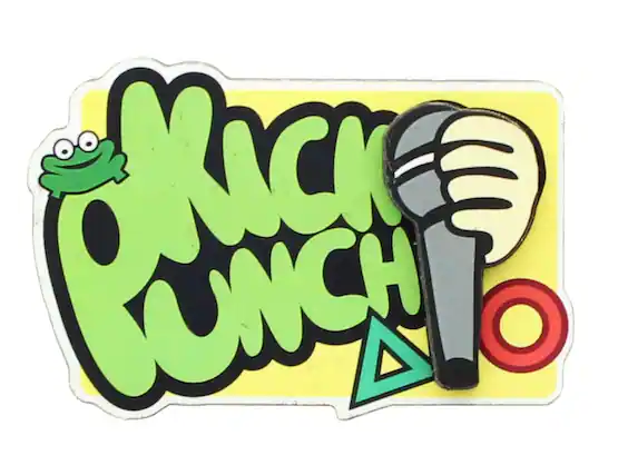 Front. Nerd Block - Parappa the Rapper "Kick Punch" Magnet - Green.