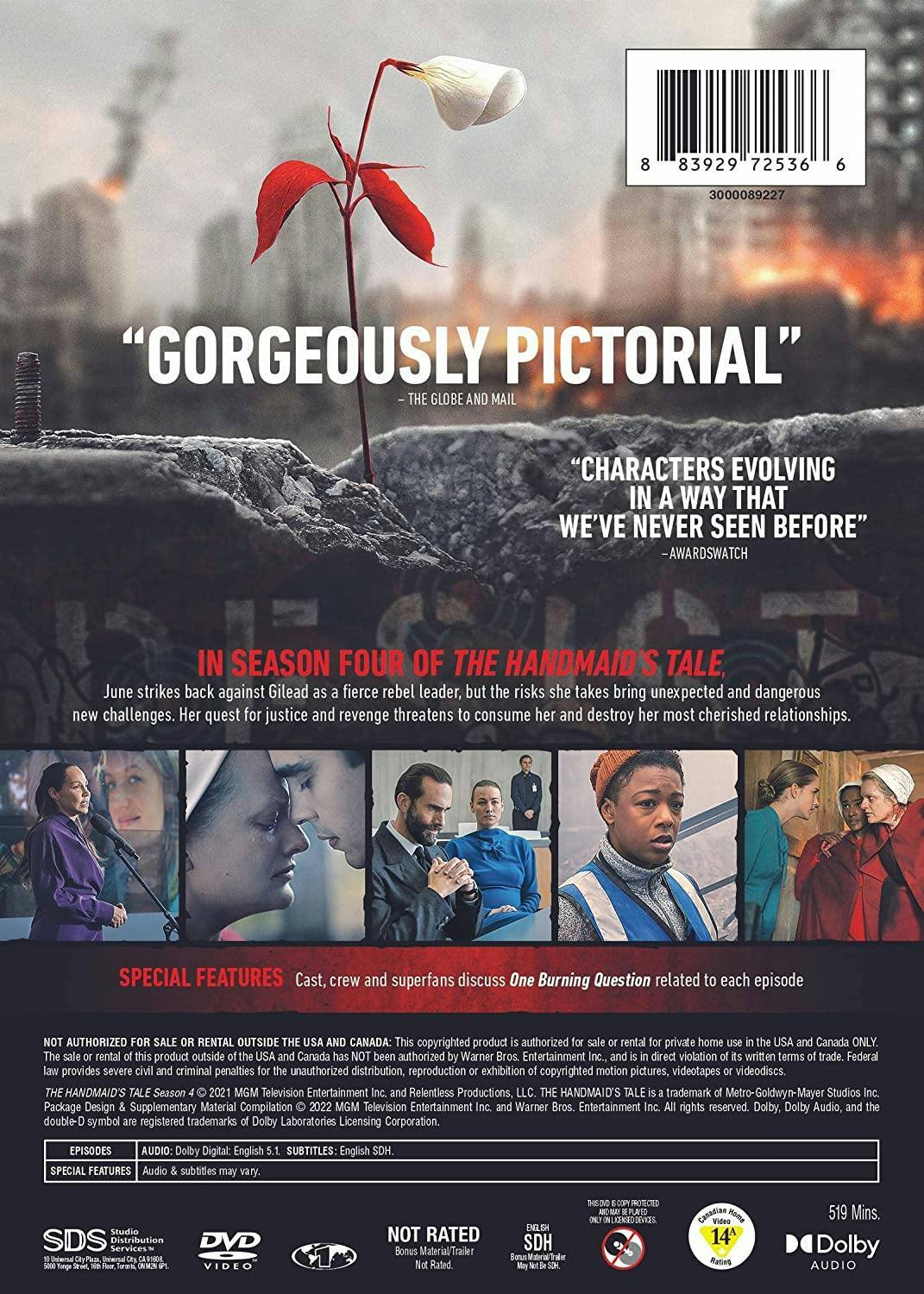 Back. The Handmaid's Tale: Season Four (Box Set) [DVD].