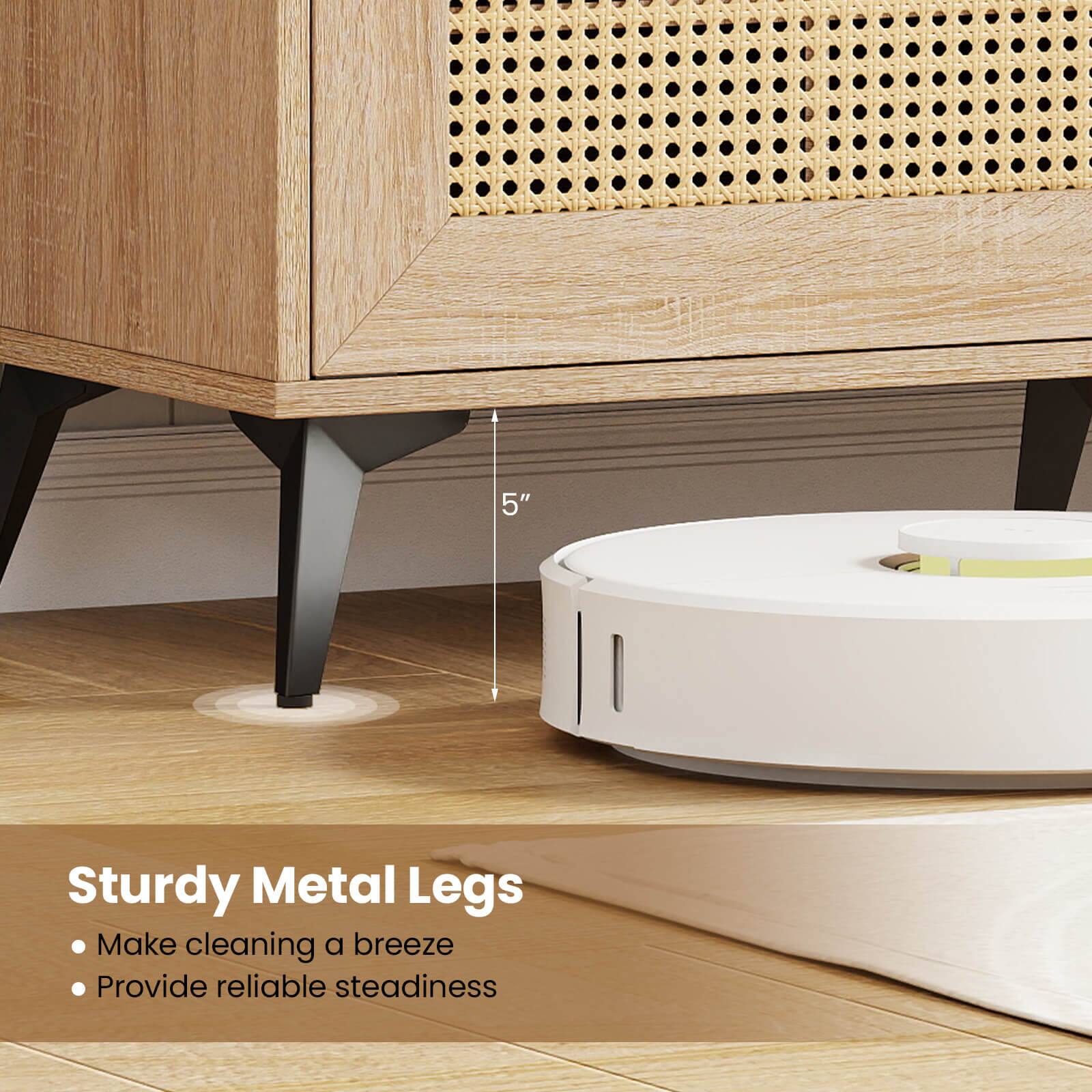 5" Sturdy Metal Legs  
- Make cleaning a breeze  
- Provide reliable steadiness