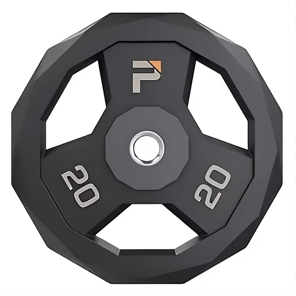 Power Systems - ProElite Barbell Set - Pair of 20lb Weight Barbell with Plates for Home Gym - Black