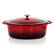 Alt View 9. MegaChef - MegaChef 7 Quarts Oval Enameled Cast Iron Casserole in Red - Red.