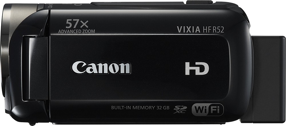 Best Buy: Canon VIXIA HF R52 32GB HD Flash Memory Camcorder Black 