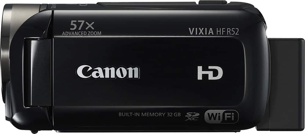 Best Buy: Canon VIXIA HF R52 32GB HD Flash Memory Camcorder Black