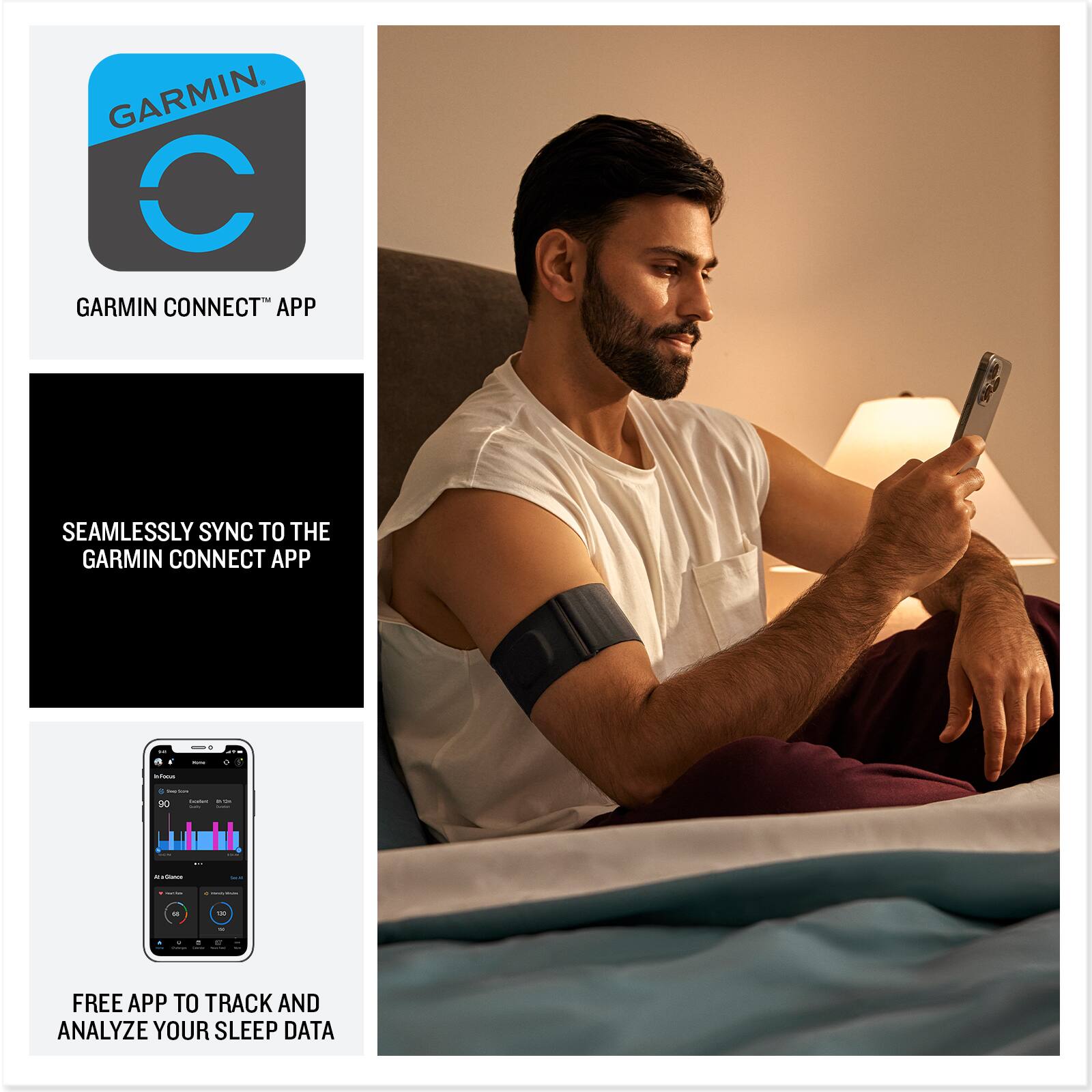 Garmin Connect App: Seamlessly sync to the Garmin Connect App - + : - I + : - : DN - I . - 4 I - - - Free app to track and analyze your sleep data.