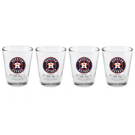 The Memory Company - Houston Astros 4-Pack 2oz. Shot Glass Set - Multicolor