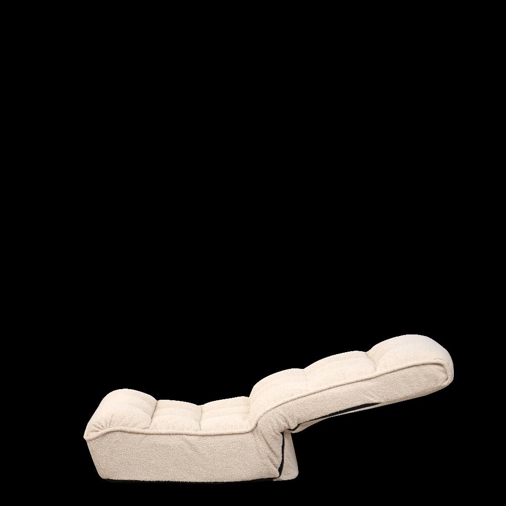 Back. Loheer - Loheer Adjustable Floor Chair Japanese Tatami Lazy Sofa White - White.