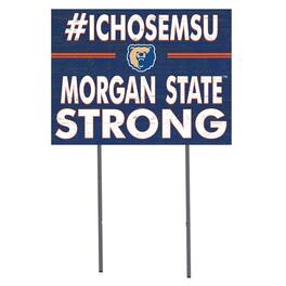 Jardine - Morgan State Bears 18" x 24" I Chose Yard Sign - Blue