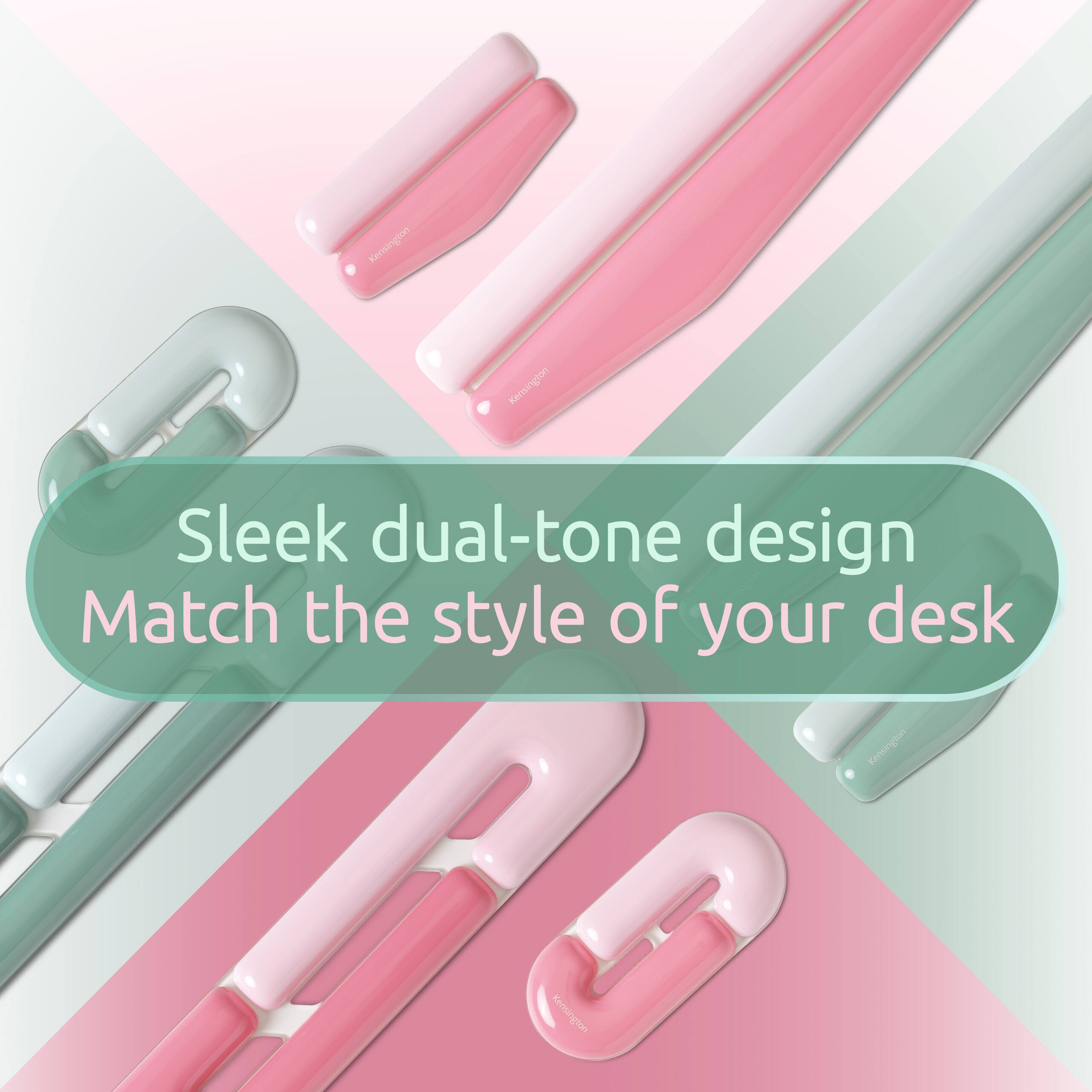 Kensington Kensington Sleek dual-tone design Match the style of your desk