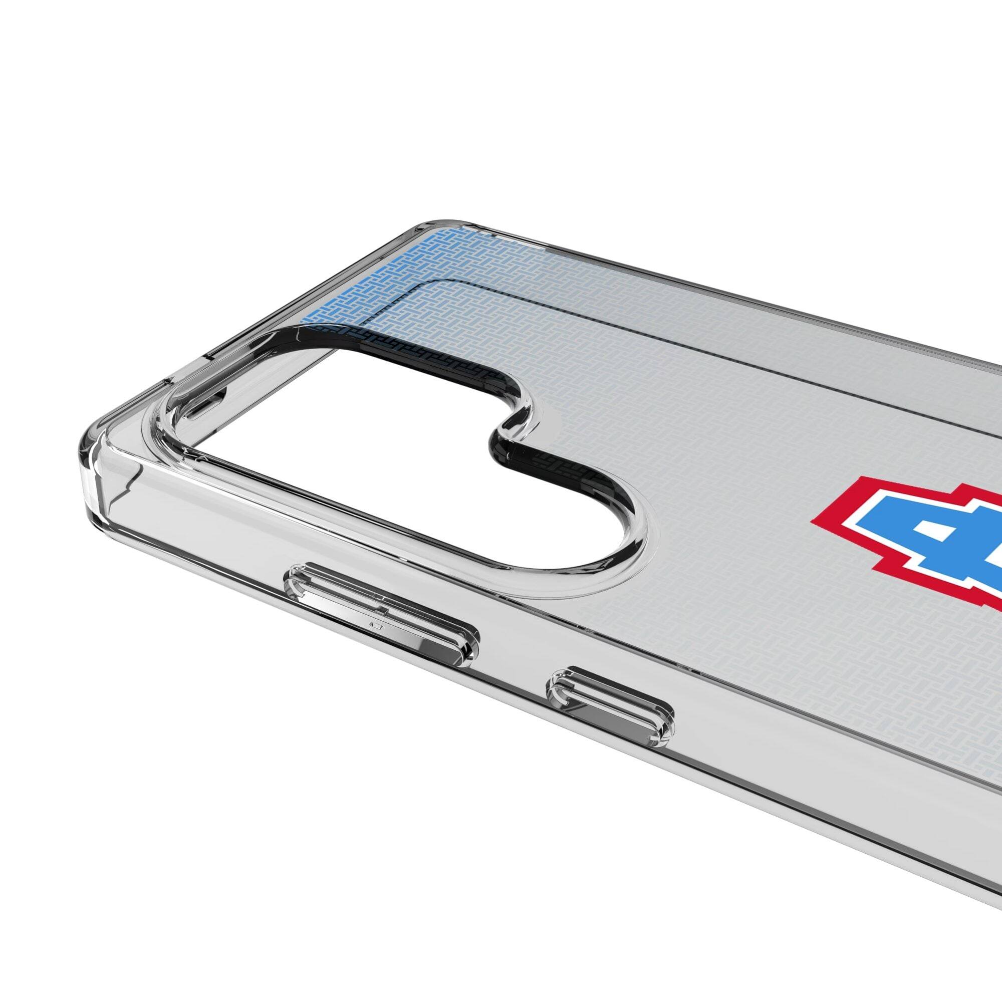 Alt View 2. Keyscaper - Houston Oilers Linen Logo Galaxy Clear Case - S25 - Multicolor.