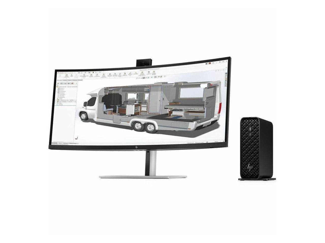 Alt View 4. HP - HP Z2 G1i Workstation - Intel Core Ultra 7 265K - 32 GB - 1 TB SSD - NVIDIA RTX A1000 8 GB - Windows 11 Pro - Black.