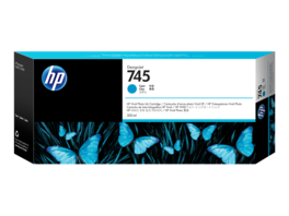 HP - 745 300-ml DesignJet Cyan Ink Cartridge, F9K03A