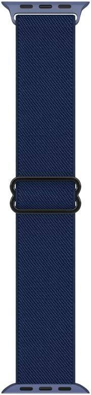 Left. Worryfree Gadgets - Worryfree Gadgets Stretchy Nylon  - 42/44/45mm - Dark Blue - Dark Blue.