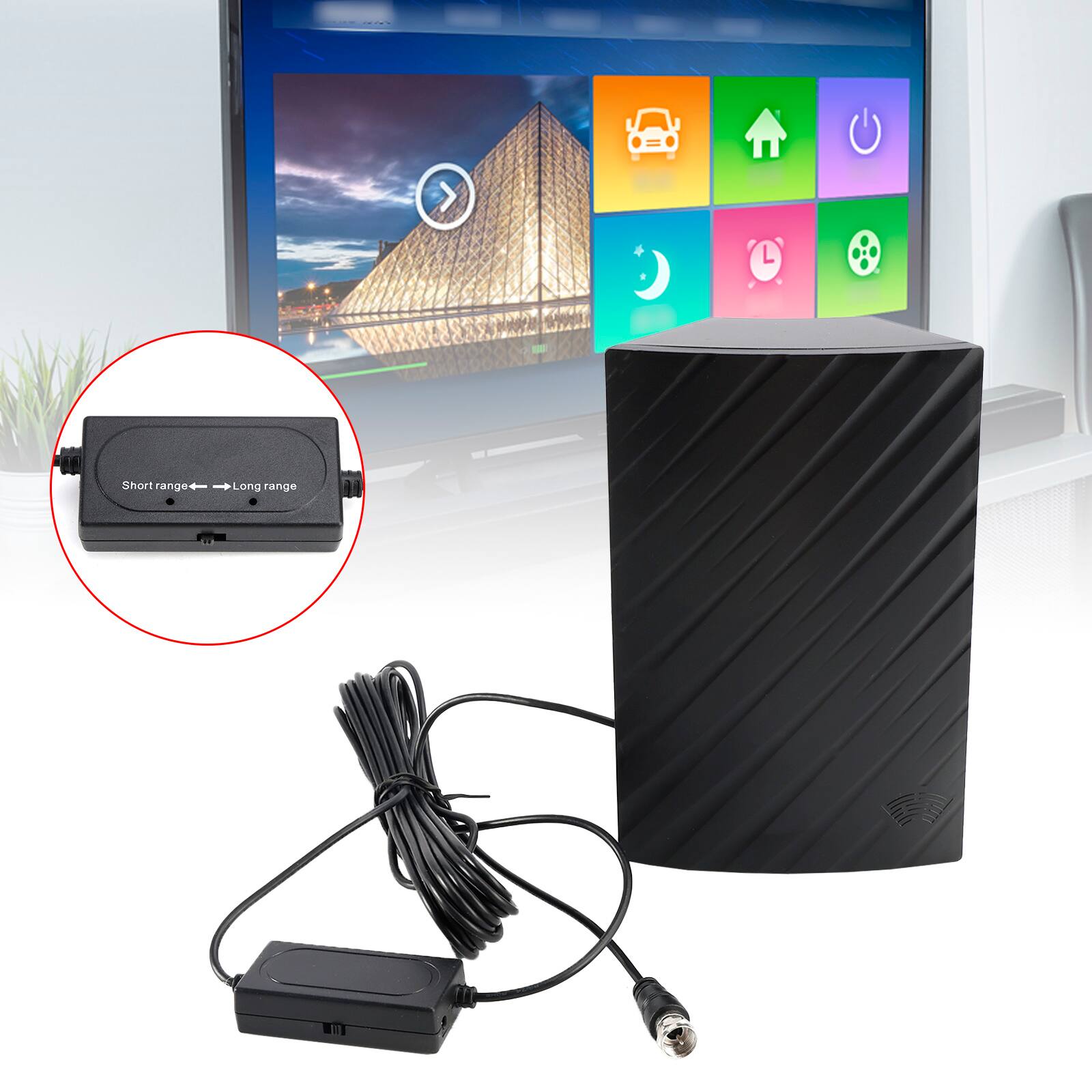 Short range → Long range