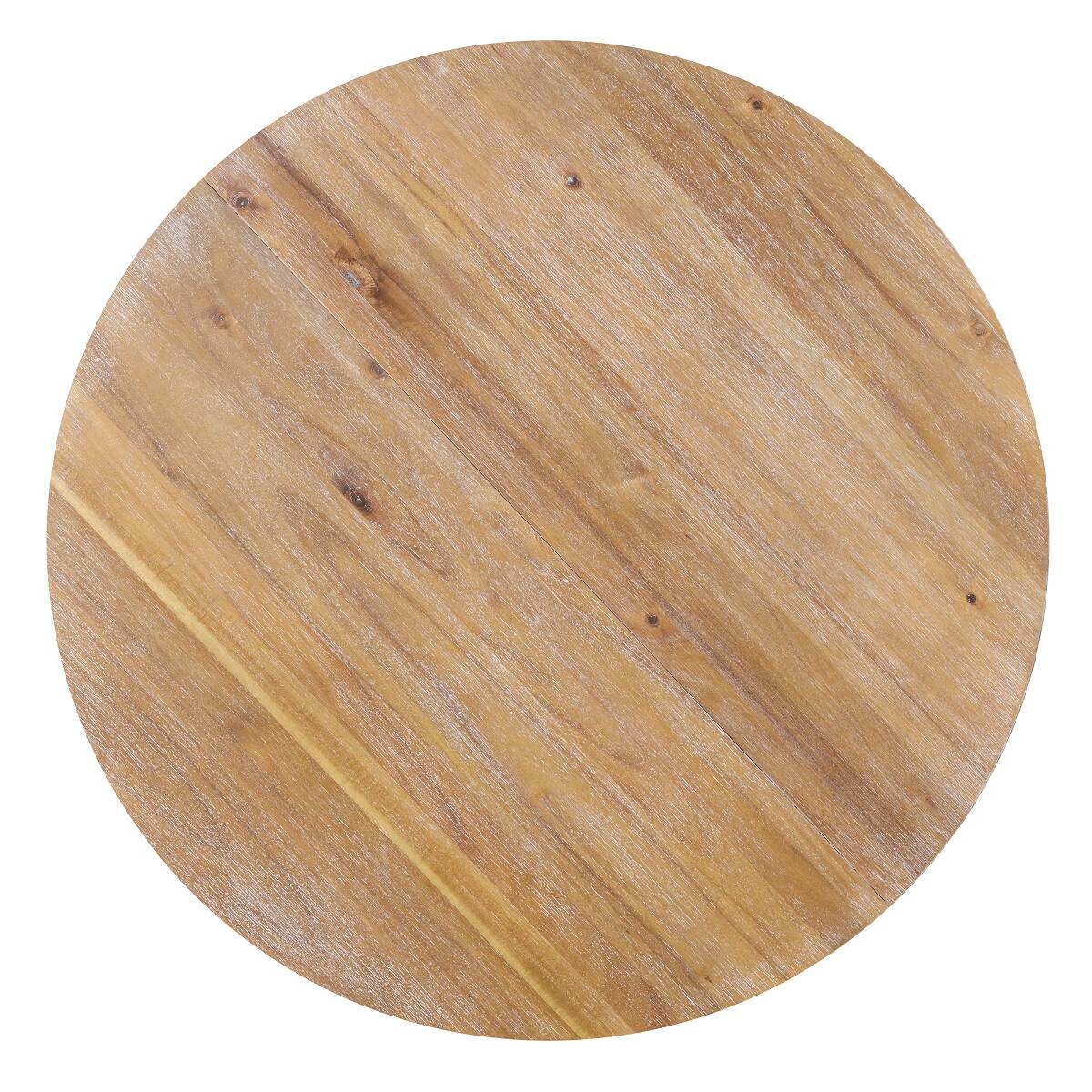 Alt View 2. Loheer - Loheer Round Dining Table, Natural Wood Finish, 42 Inch Modern Kitchen Table - Natural.