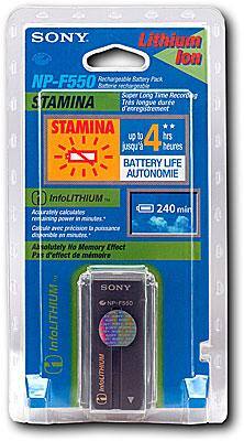 Angle Standard. Sony - Battery for Camcorder/Mavica.