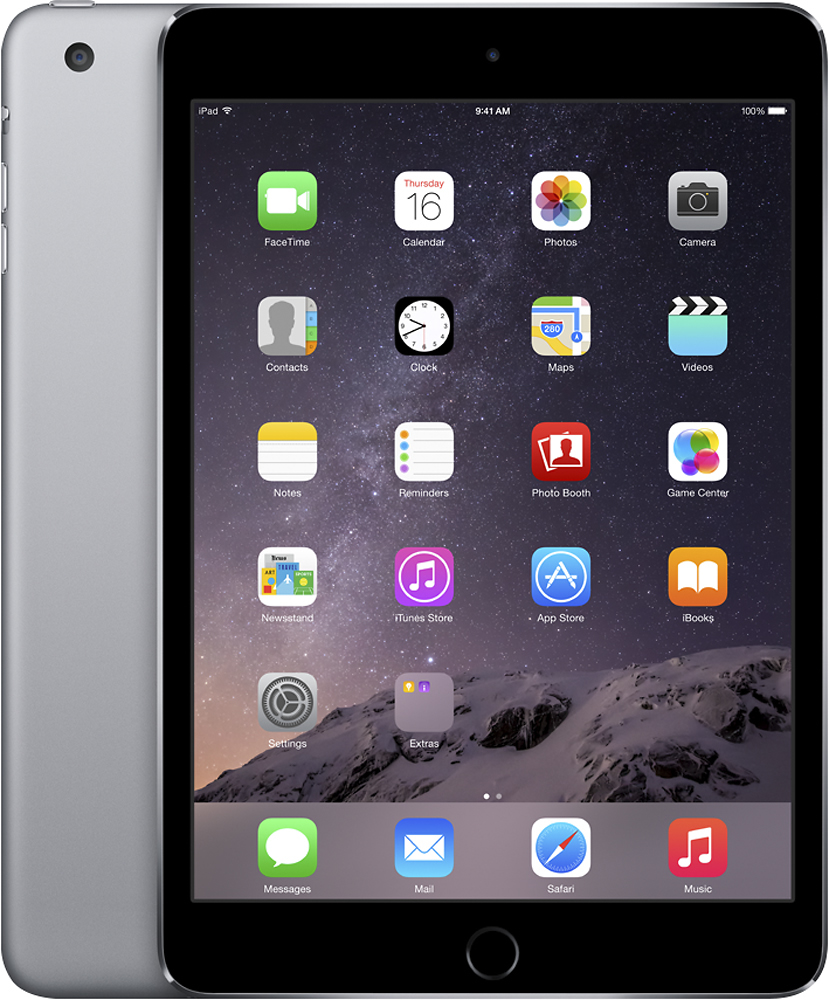 Apple iPad mini 3 Wi-Fi 16GB Space Gray MGNR2LL/A - Best Buy