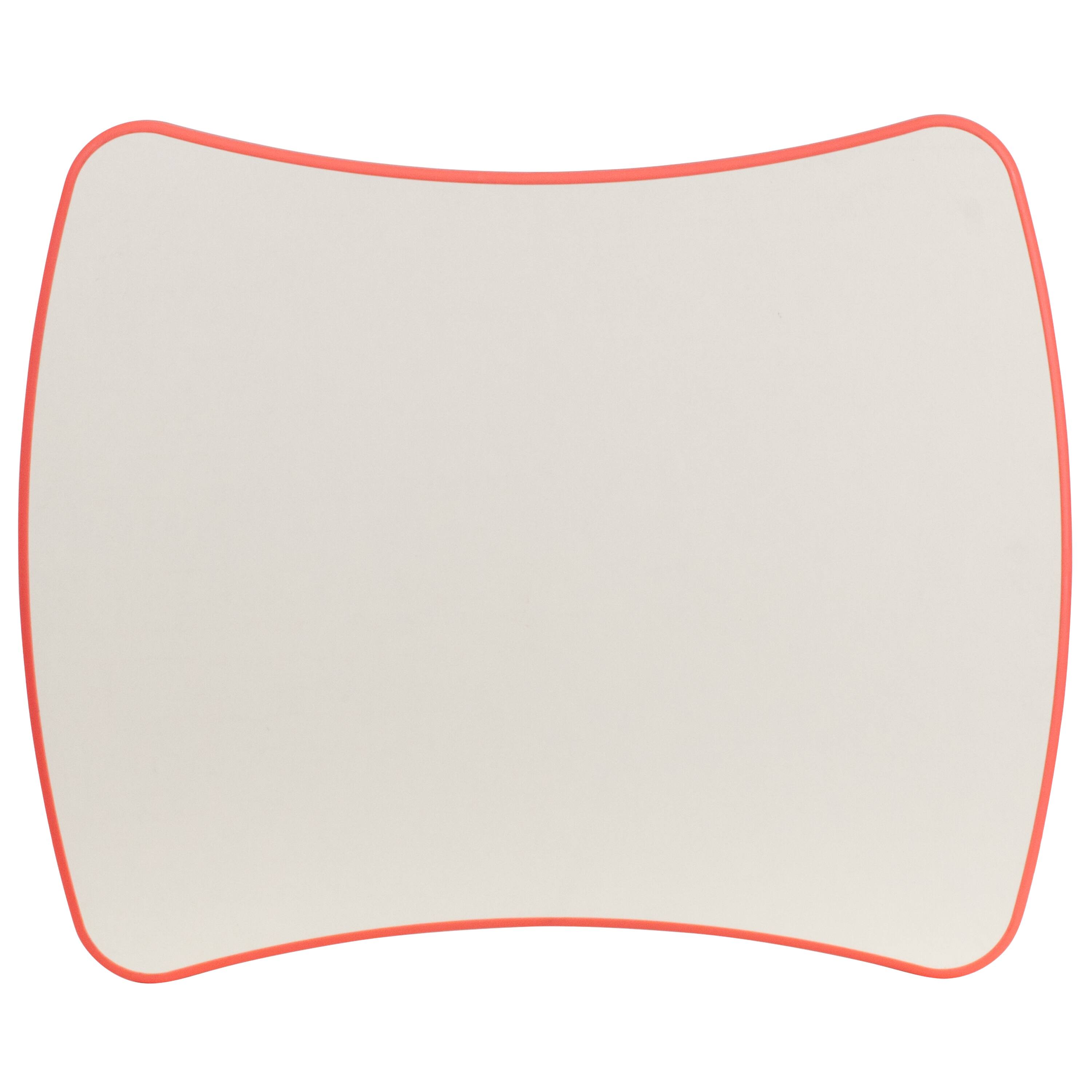 Alt View 3. Emma + Oliver - 21.875"W x 26.625"L Rectangular Plastic Height Adjustable Activity Table - Red.