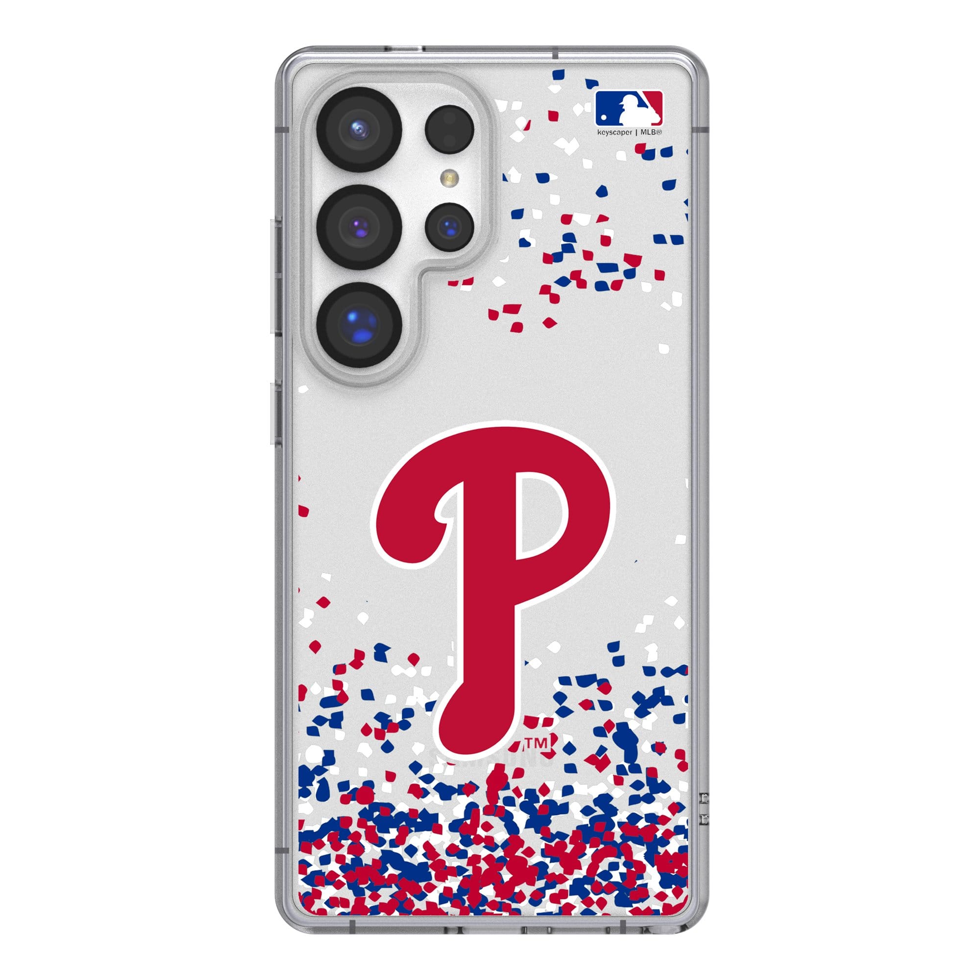 Keyscaper - MLB - Philadelphia Phillies - Galaxy S8 Confetti Design Clear Case - S23 Plus - Multicolor price history on PriceWatchPro