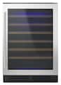 Whirlpool - 54-Bottle Built-In Wine Cooler - Stainless Steel