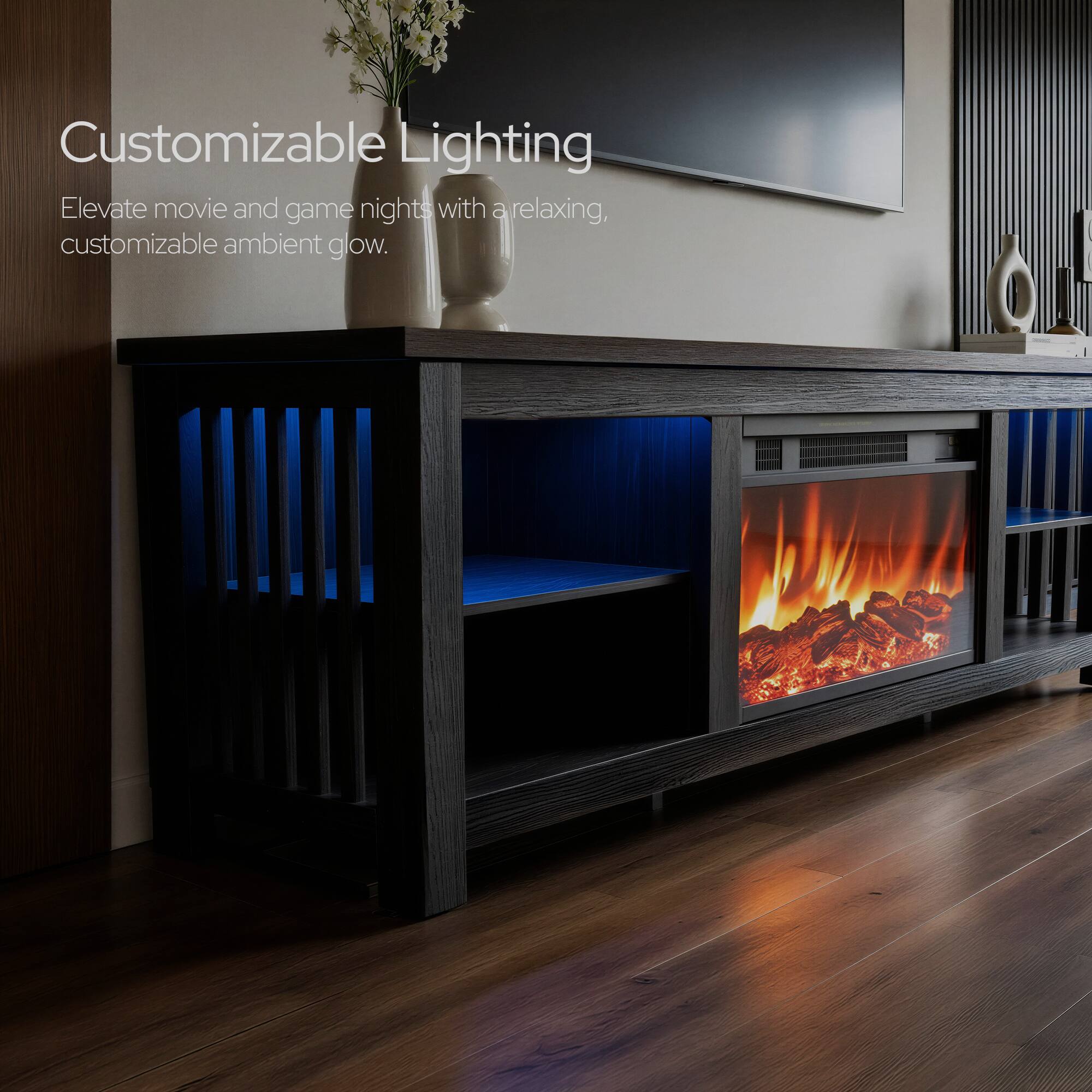 Customizable Lighting  
Elevate movie and game nights with a relaxing, customizable ambient glow.