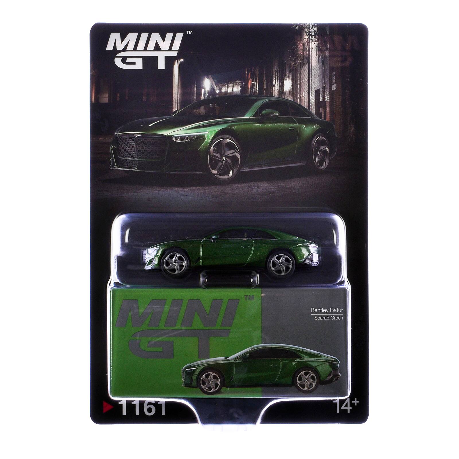 MINI GT  
Bentley Batur  
Scarab Green  
1161  
14+