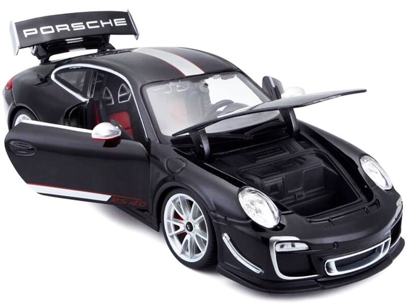 Angle. Bburago - Porsche 911 GT3 RS 4.0 Black 1/18 Diecast Model Car by Bburago - Black.