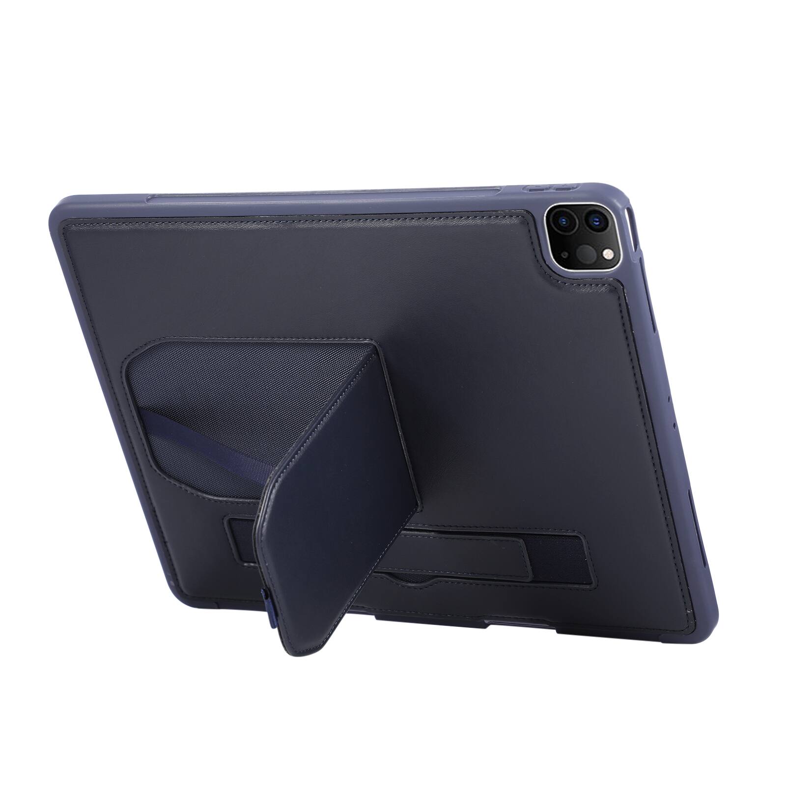 Alt View 1. UUCOVER - Case for iPad Air 13-inch M4 M3 M2 (2026/2025/2024) Shockproof PU Leather Hand Strap Kickstand Pencil Holder Cover - Blue.
