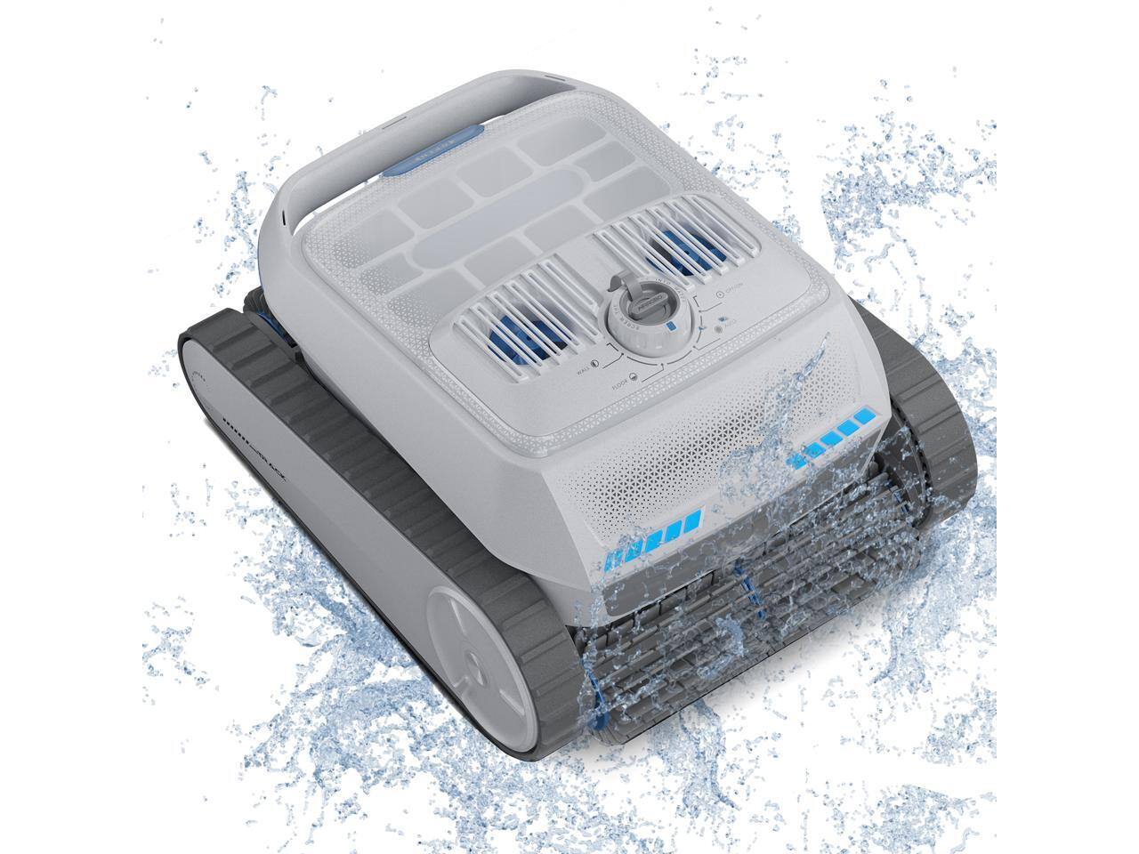 Alt View 2. AiRROBO - AIRROBO All-In-1 Pool Cleaner + Surface Skimmer (Floor, Walls, Waterline and Surface Cleaning),150min Runtime.