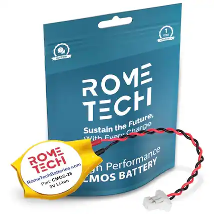 1 YEAR WARRANTY
SUPPORT
ROME TECH
Sustain the Future, Sustain the Charge With Every ROME TECH BATTERY
RomeTechBatteries.com
Rome Part: CMOS-28 Li-lon MOS 3V