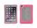 Front. Griffin - Survivor Slim Case for Apple® iPad® mini, iPad mini 2 and iPad mini 3 - Pink/Mineral Gray.