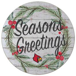 Jardine - Louisville Cardinals 20'' x 20'' Season's Greetings Circle - White