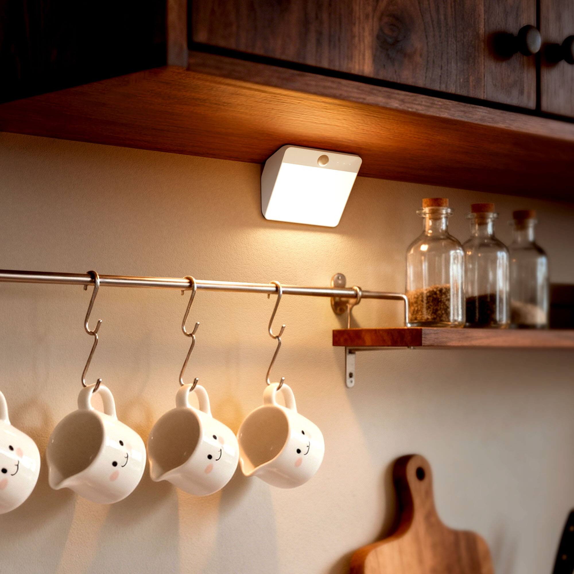 Alt View 3. Jandcase - JANDCASE 0.5W Battery Operated Motion Sensor Night Light, 3CCT Selectable, Touch Control, Stepless Dimming - White.