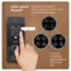 Hack-proof Patented PIN Genie Keypad technology to protect password guessing. 6 3 S 7 2 8 6 7 3 S 2 8 0 0 I 4 9 Powered by PIN GENI 1 4 2 7 1 8 9 8 4 7 S 0 Y I 2 I 3 9 2 0 9 I 7 8 2 LOCKLY 0 3 7 6 2 0 3 6 4 & S 2 Dynamic shuffling of digit locations after every use.