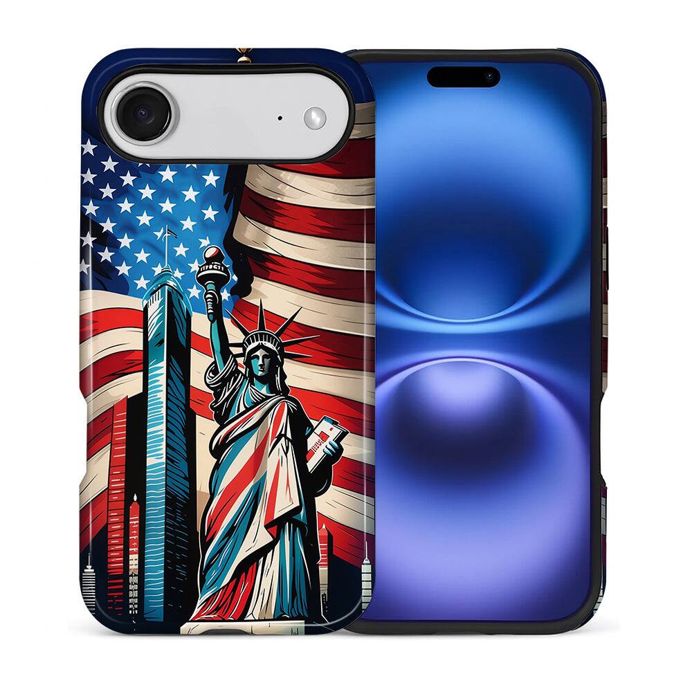 BUBM - Smartphone Case for iPhone - 2-Layer Durable Smartphone Protection Case - Liberty Skyline - Liberty Skyline for iPhone Air