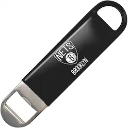 Logo Brands - Brooklyn Nets Vinyl Bottle Opener - Multicolor
