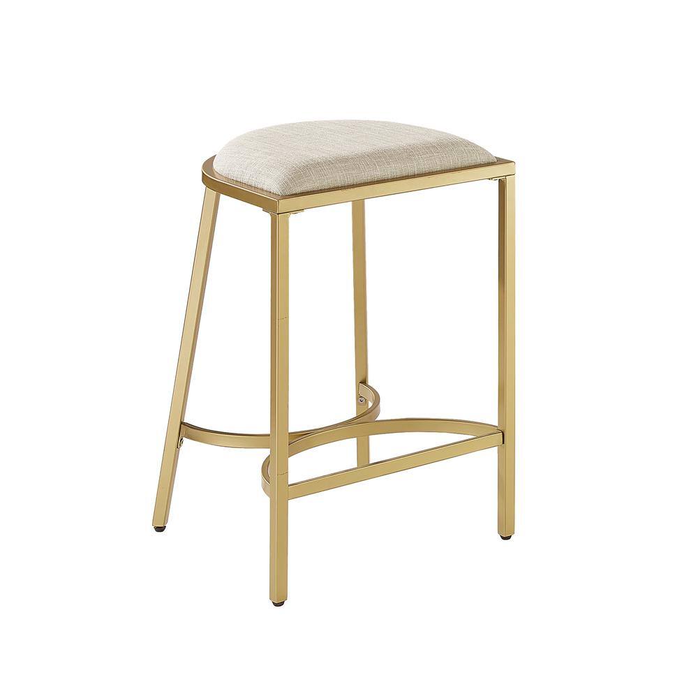 Back. Crosley Furniture - Ellery 2-Piece Counter Height Bar Stool Set - 2 Stools - Oatmeal.