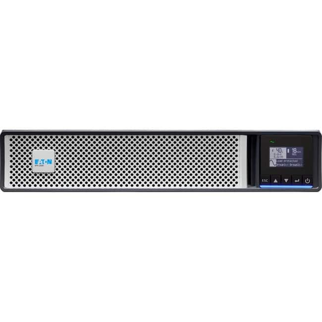 Eaton - 5PX G2 2200VA 2200W 208V Line-Interactive UPS - 2 C19, 8 C13 Outlets, Cybersecure Network Card Option, Extended - Black