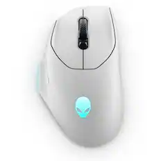 Front. Alienware - AW620M Optical Gaming Mouse for PC with 7 Programmable Buttons - Lunar Light.
