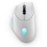 Alienware - AW620M Optical Gaming Mouse for PC with 7 Programmable Buttons - Wireless - Lunar Light
