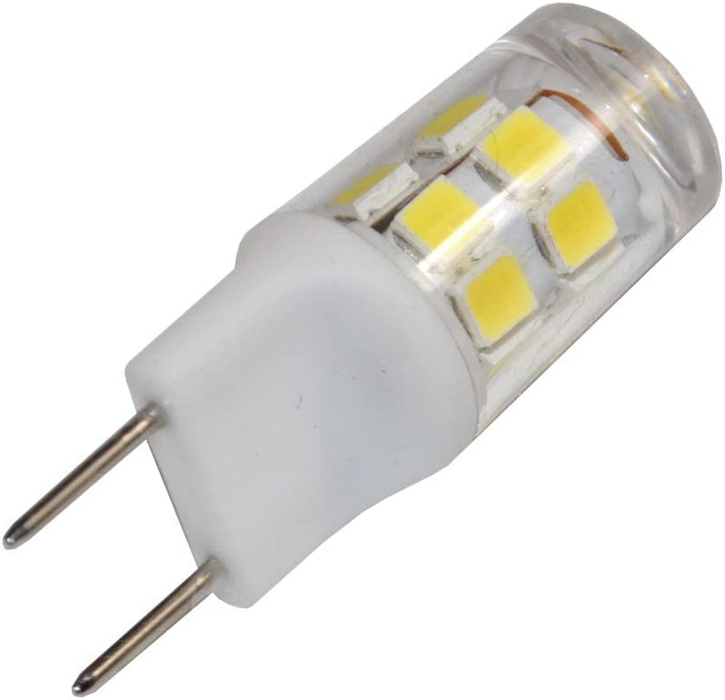 Angle. HQRP - G8 Bi-Pin LED Microwave Light Bulbs 2 Pack 2 W 6000-6500 K for GE Over-the-Range.