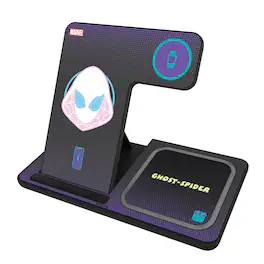 Keyscaper - Marvel Grid 3 in 1 Charging Station - Spider-Gwen