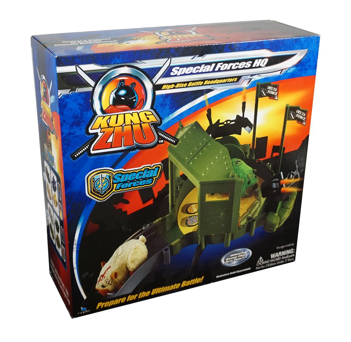 Sure, here is the corrected and grouped text from the image:

---

**KUNG ZHU**

**Special Forces**

**Special Forces HQ**

**High-Rise Battle Headquarters**

**DELTA FORCE**

**DELTA FORCE**

**Prepare for the Ultimate Battle!**

**WARNING:**

**CHOKING HAZARD - Small Parts. Not for children under 3 years.**

**For ages 4 and up**

**WARNING:**

**CHOKING HAZARD - Small Parts. Not for children under 3 years.**

**Prepare for the Ultimate Battle!**

---